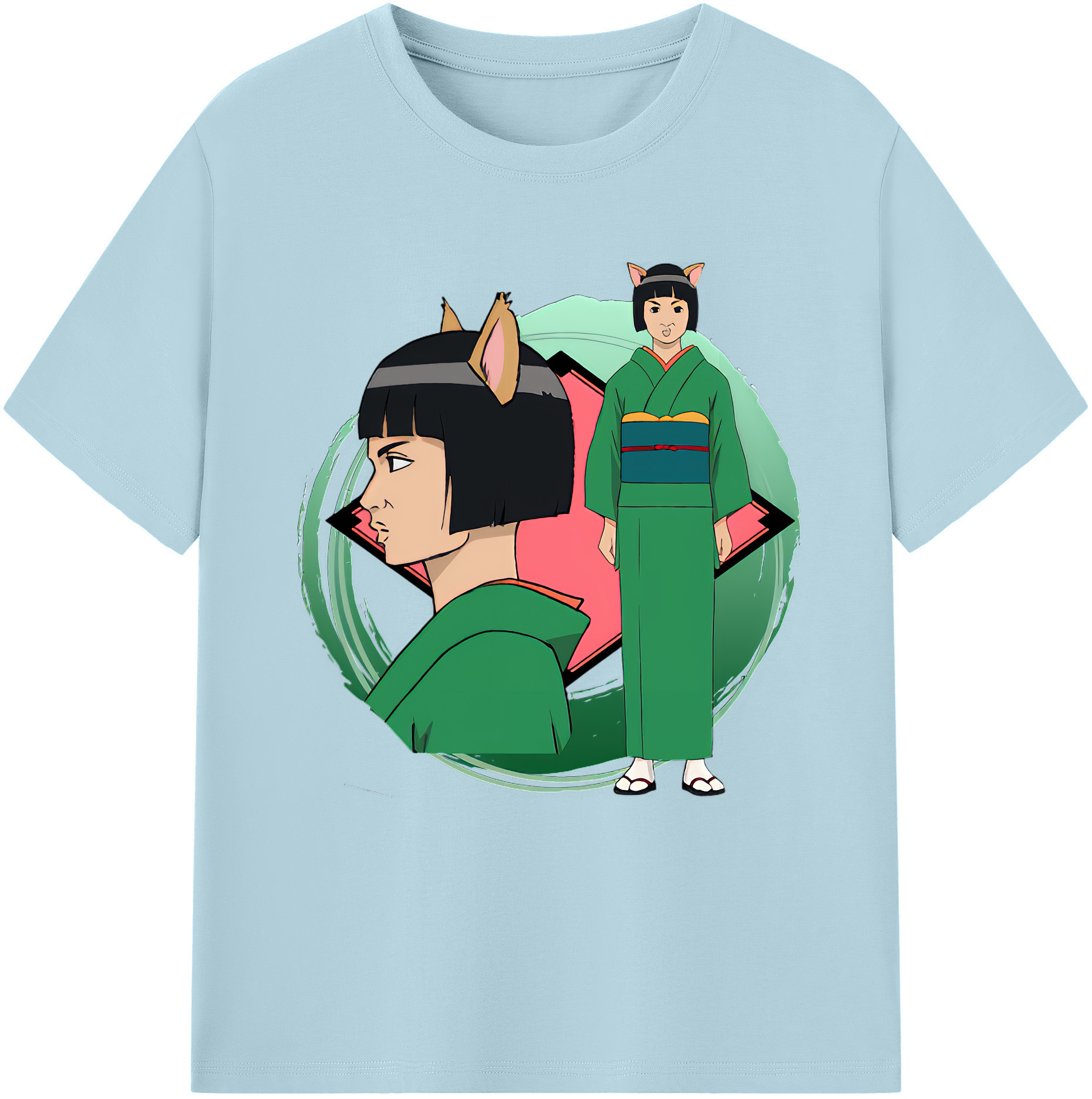 （画像用） ぎんたま 坂田銀時（さかたぎんとき） 神楽 志村新八（しむら しんぱち） GINTAMA Sakata Gintoki Kagura Shimura Shinpachi 綿100％半袖Tシャツ（フロントプリント）